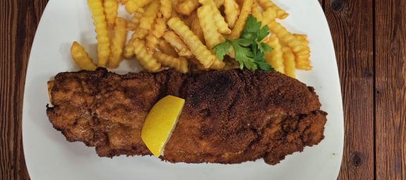 Schnitzel & Kotelette paniert, Kantine Kuhweiher